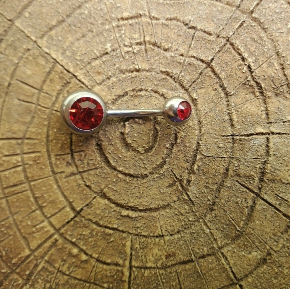 COPY - 16g stainless steel belly bar - Picture 1 of 1